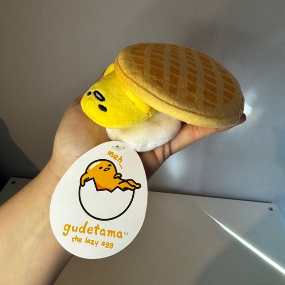 Gudetama the Lazy Egg Waffle Plush - Picture 2 of 2